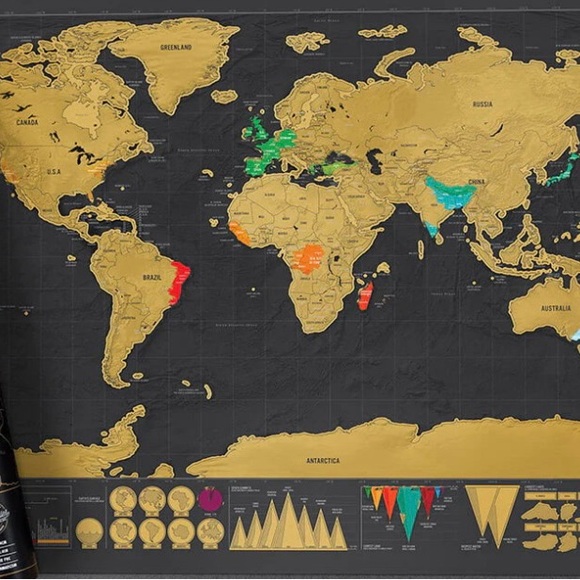 NWT! Travel scratch map - Picture 1 of 5